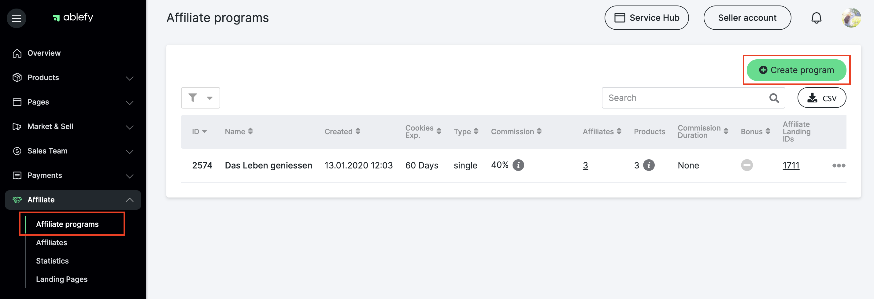 Create a multi-level affiliate program